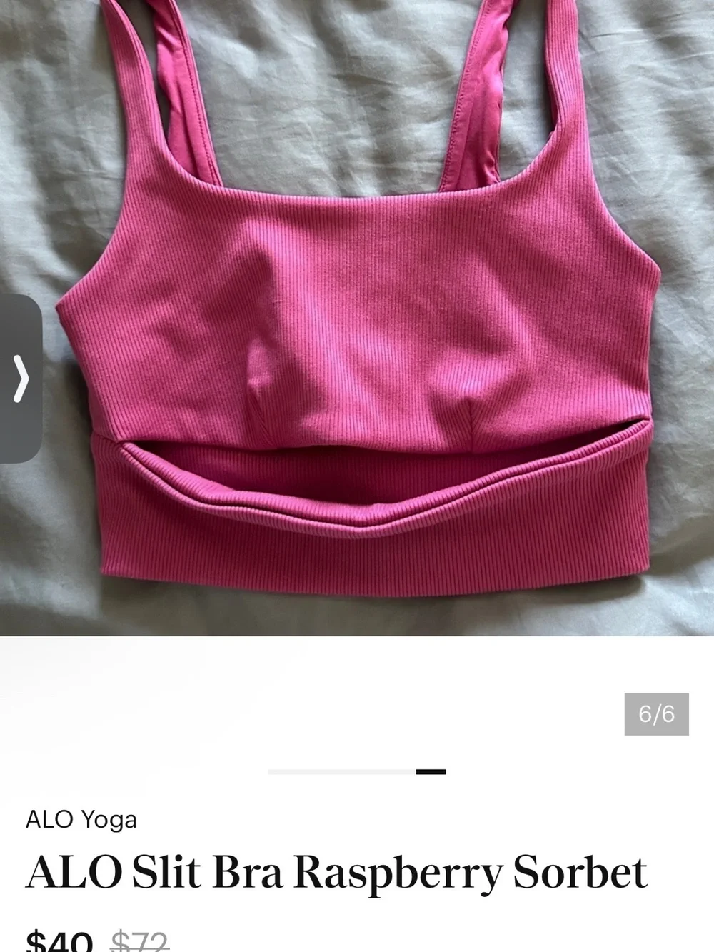 ALO Yoga Slit Bra